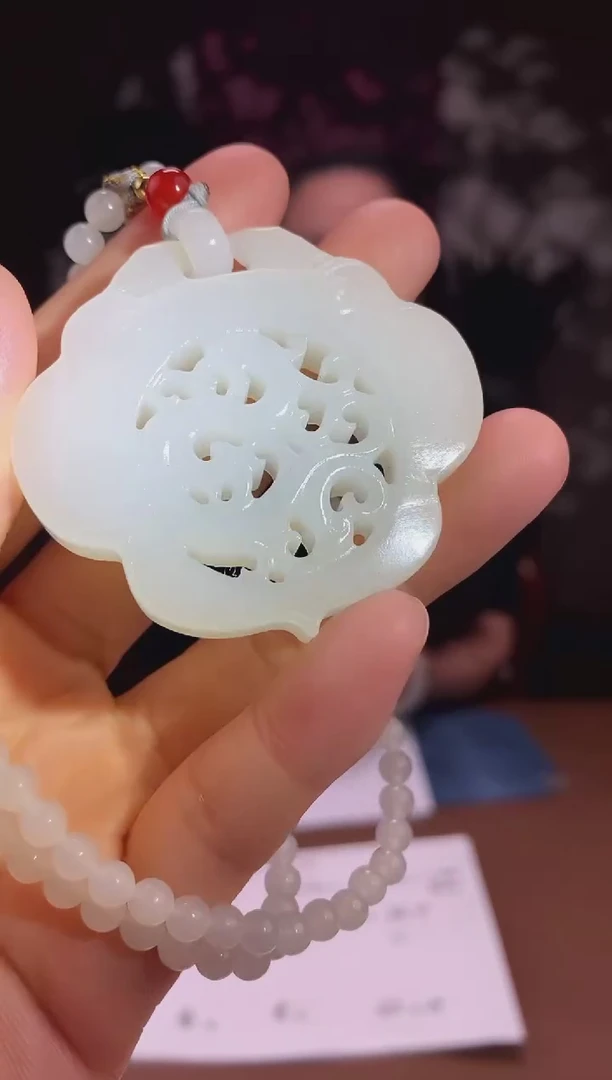 和田玉未镶嵌颈饰D260