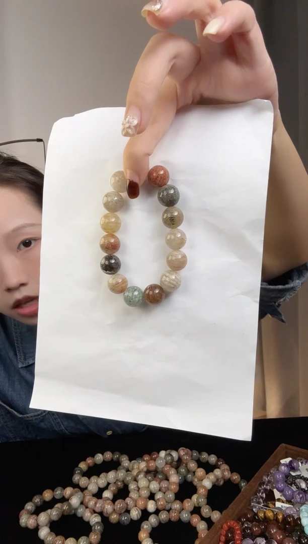 未镶嵌手串水晶千层幽灵手串
