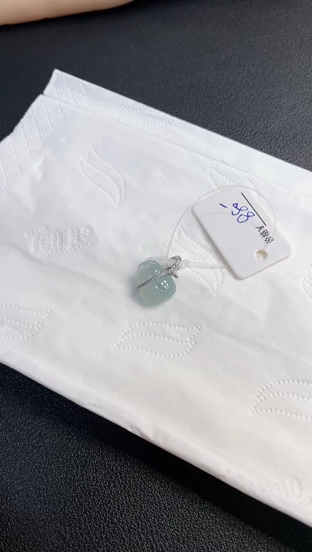 吊坠(不含链)银S925镶嵌翡翠H***i葫芦