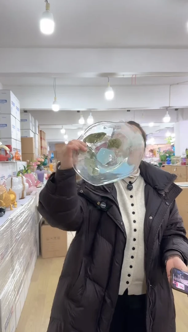 【闪购商品】无铅玻璃迪喜花器-y-早15