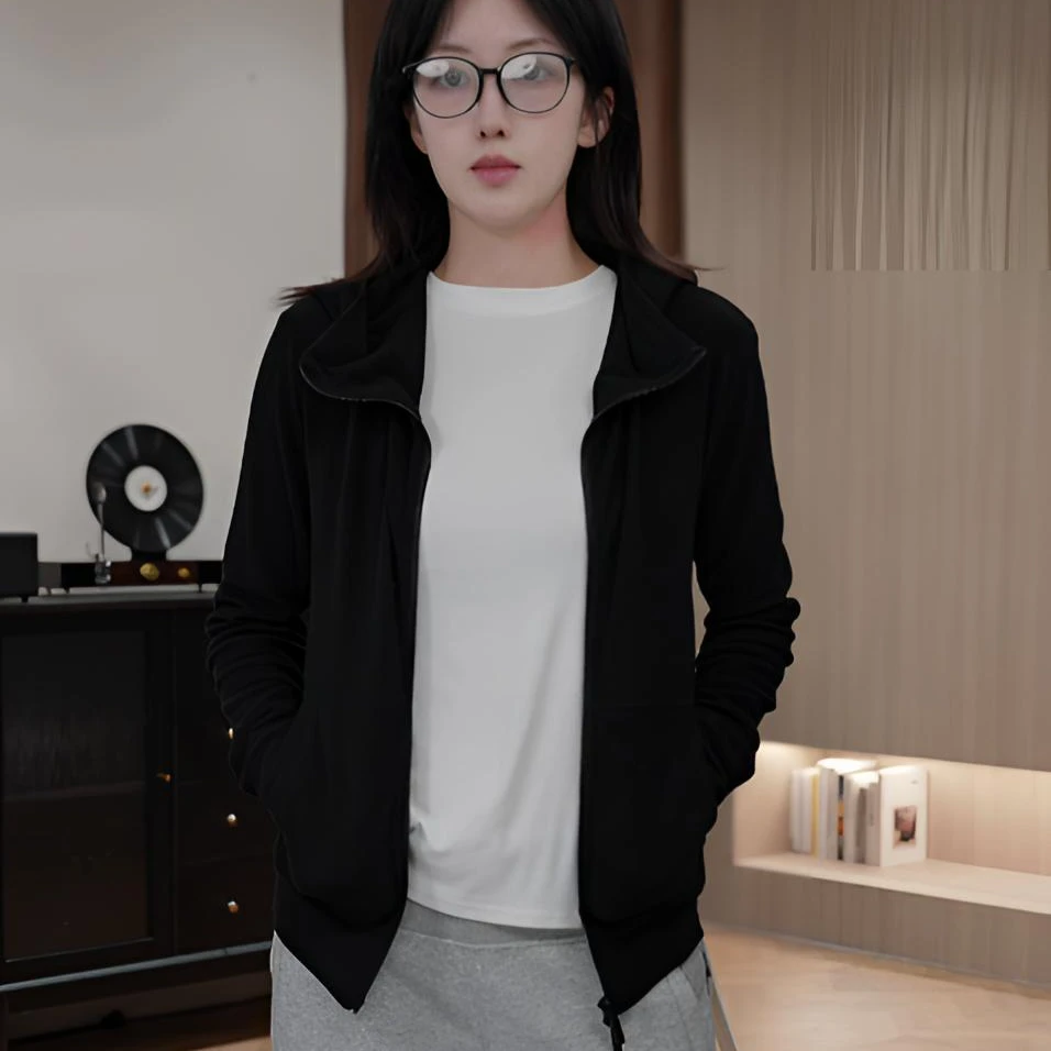 【独处章节】 廓形质感・城市漫游者连帽拉链外套1073