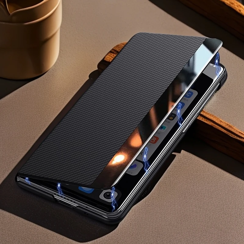 三星Zfold6/5/4手机壳全包款磁吸商务防摔适用W25翻盖手机壳