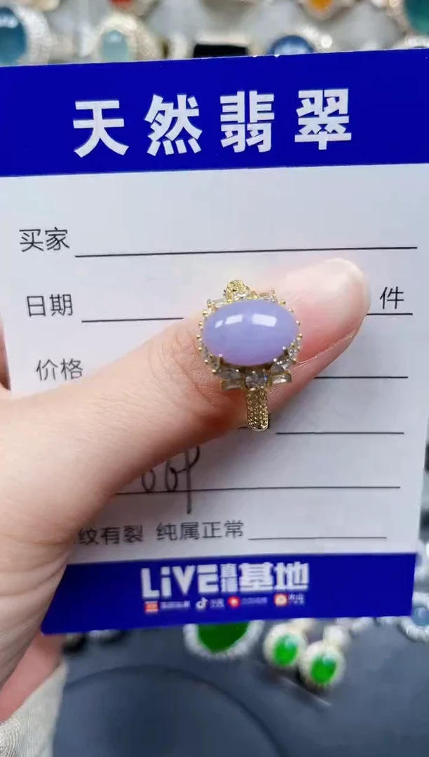 银S925镶嵌翡翠耳饰669