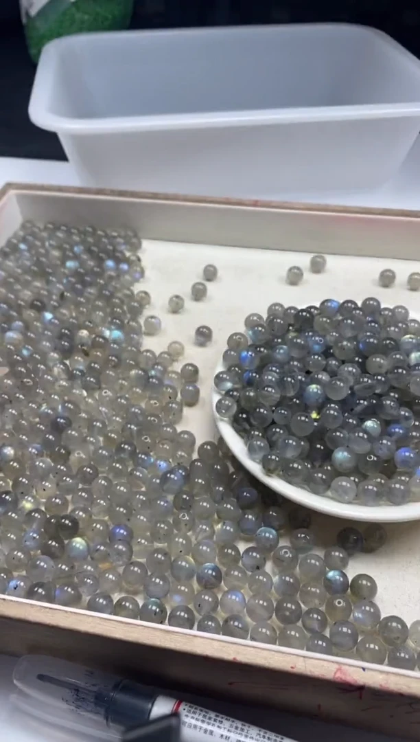 【闪购商品】水晶颈饰未镶嵌w116灰月光8mm*10颗