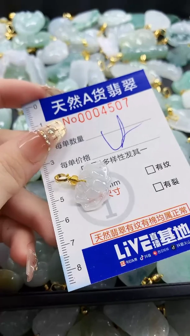 颈饰未镶嵌翡翠天然A货翡翠