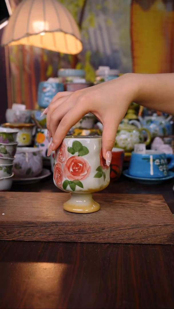 杯子泥垚手作 景德镇手工手绘陶瓷器物