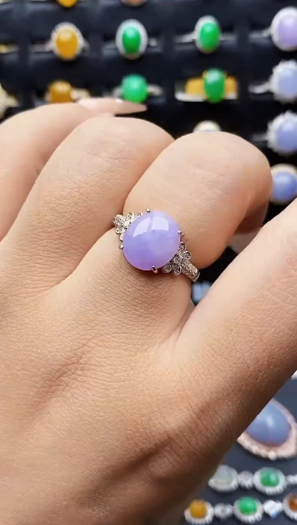 银S925镶嵌戒指翡翠1097