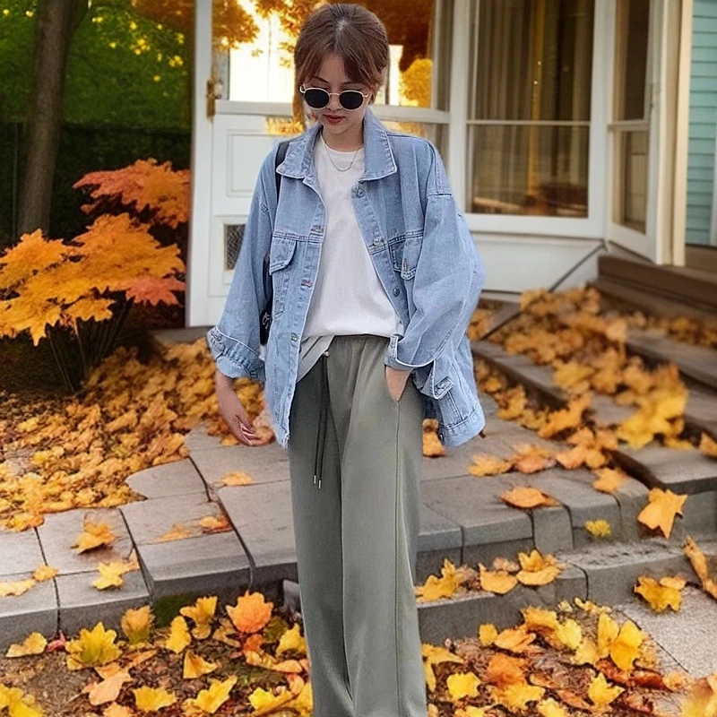 K901菲菲惊喜社T恤上衣百搭韩版休闲裤子时尚宽松