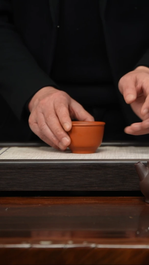 【闪购商品】紫砂茶壶朱泥云底缸杯