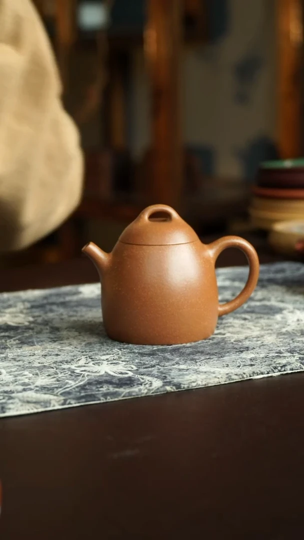 茶杯紫砂67号 李建军老师桂花砂秦权  宜兴紫砂原矿作品