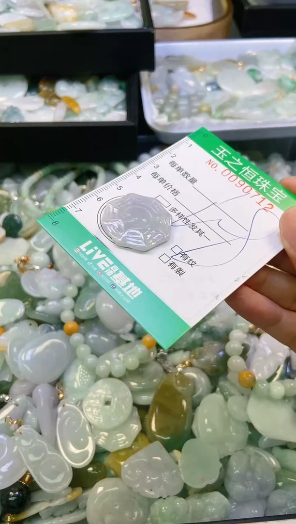翡翠未镶嵌颈饰闪购0090712