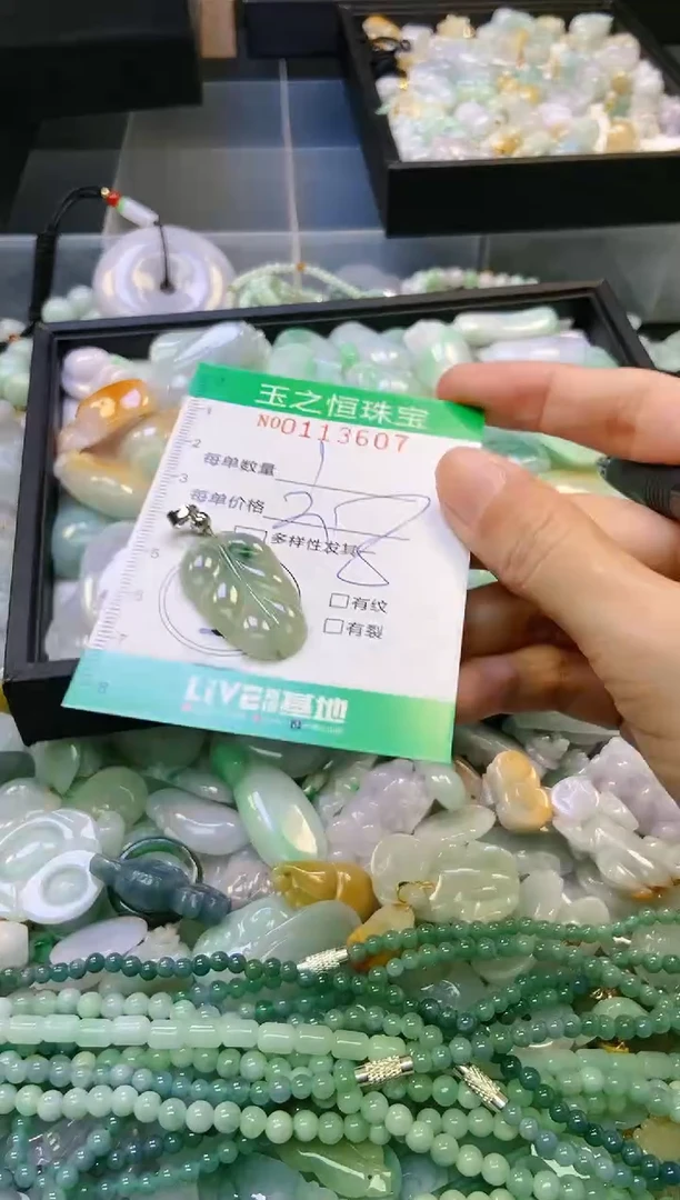 翡翠未镶嵌颈饰闪购0113607