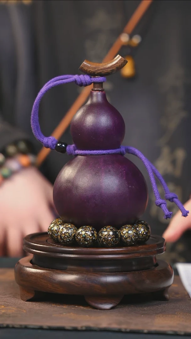【闪购商品】YT113大漆酒葫芦不包手串及旋转底座