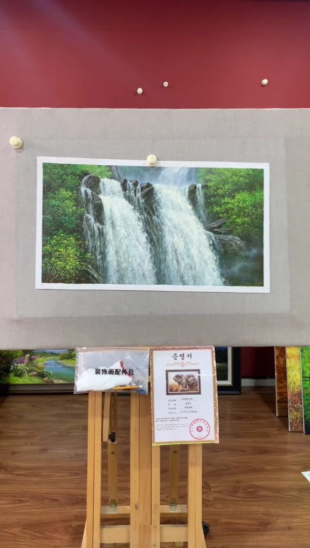 油画【78号】朝鲜原创手绘油画【功勋Ⅰ级画家丨孤品佳作】【顺丰包邮】