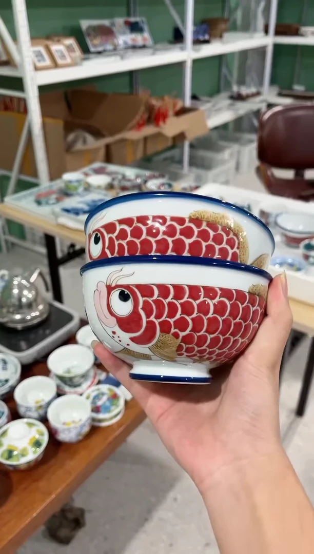 好**饭拙明院（福利价格）大号蓝边米饭碗