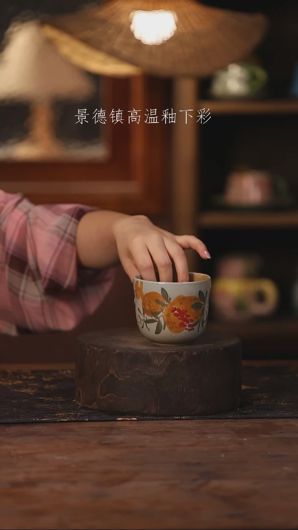 陶瓷景德镇高温釉下手绘陶瓷483