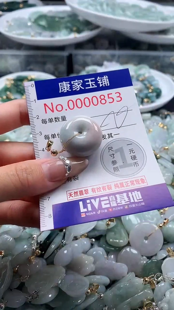 翡翠未镶嵌吊坠(不含链)853