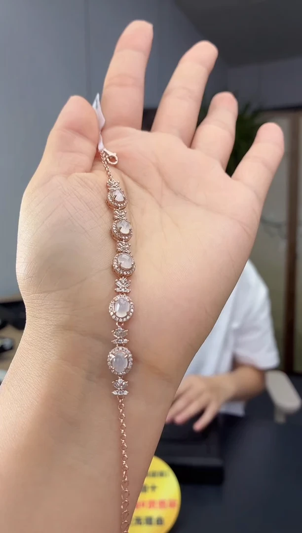 银S925镶嵌手链翡翠111111111111111