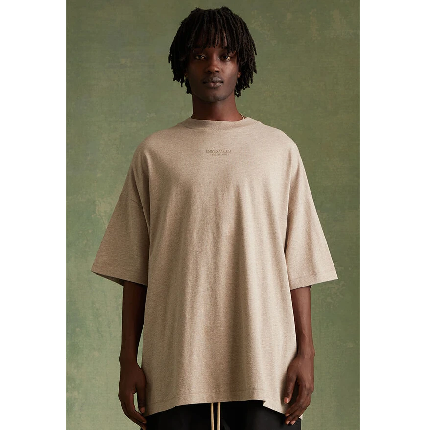 云系列 ESSENTIALS 前中同色小logo印花圆领短袖T恤