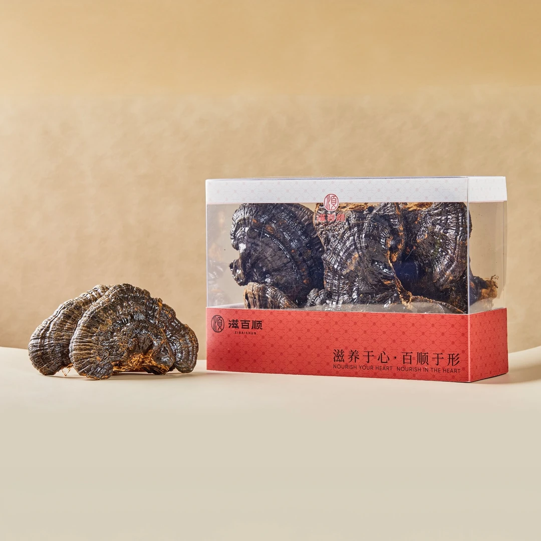 滋百顺黑灵芝精选整株灵芝菌香味浓煲汤滋补特产【2026年3月到期】