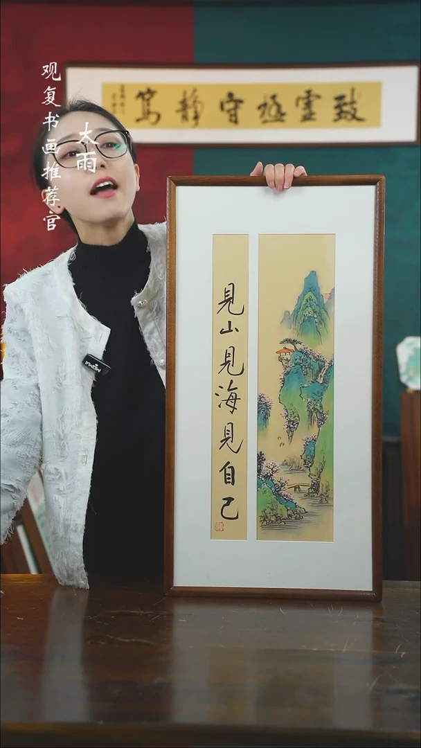 【闪购商品】书法罗淞-见山见海-36*69绘画