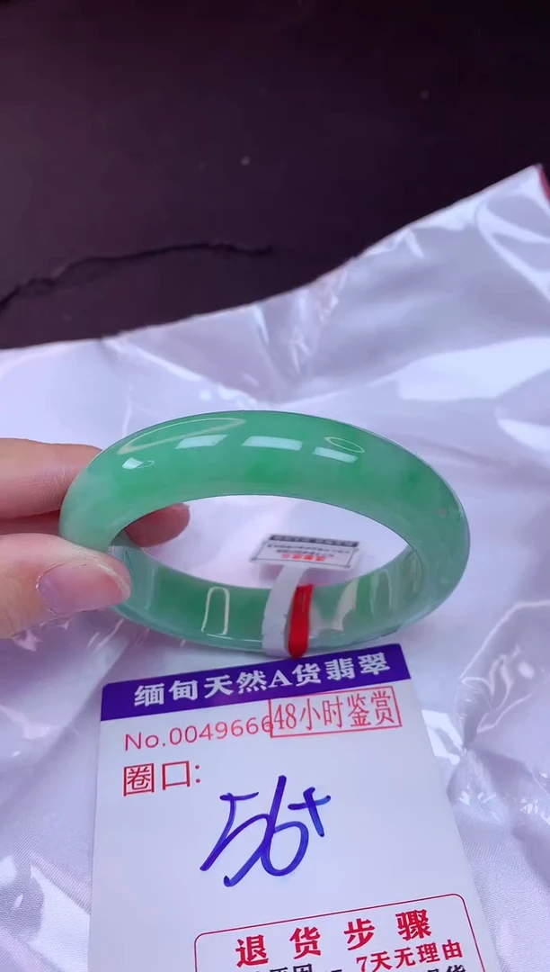 未镶嵌手镯翡翠56（48小时鉴赏期 ）