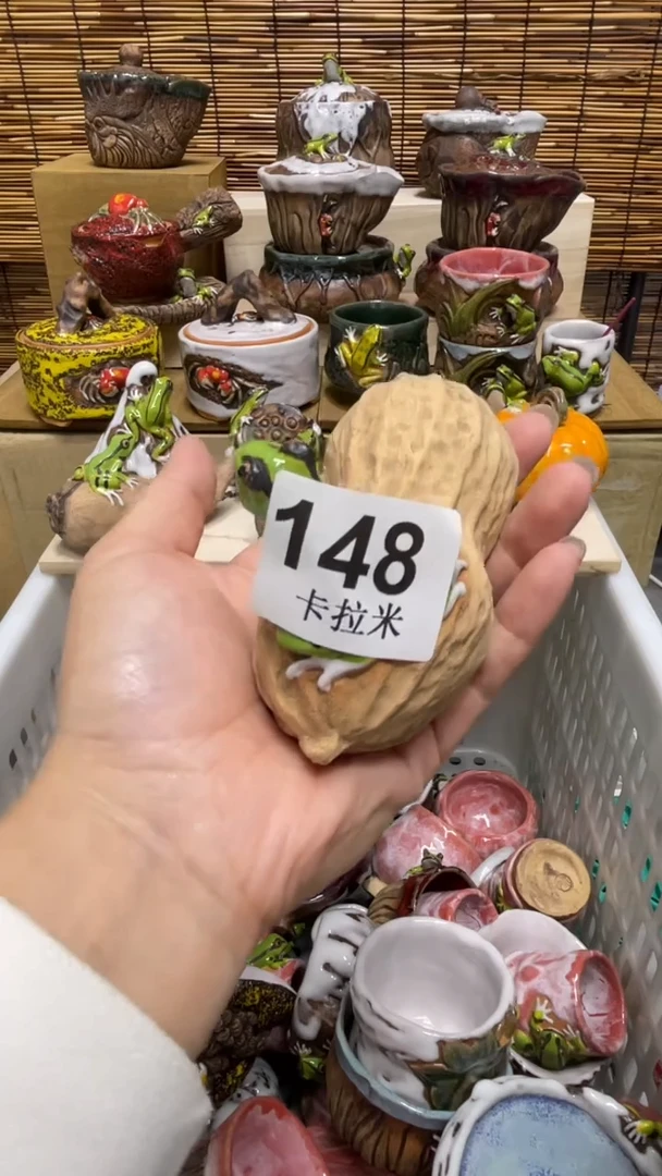 海*148精美粗陶手工柴烧