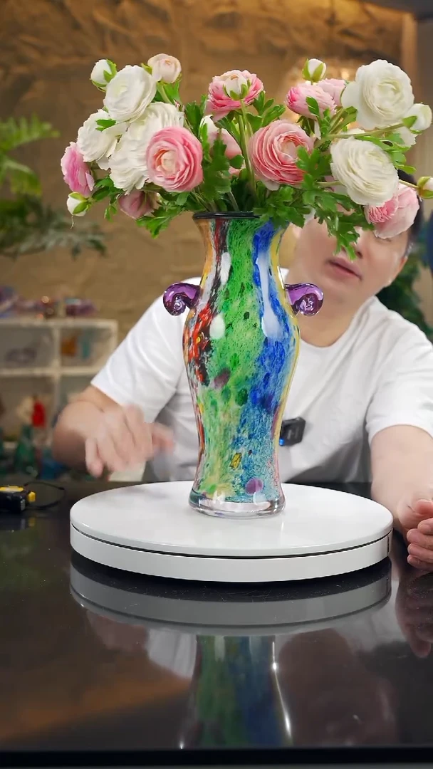 摆件福利设计款莫奈花瓶