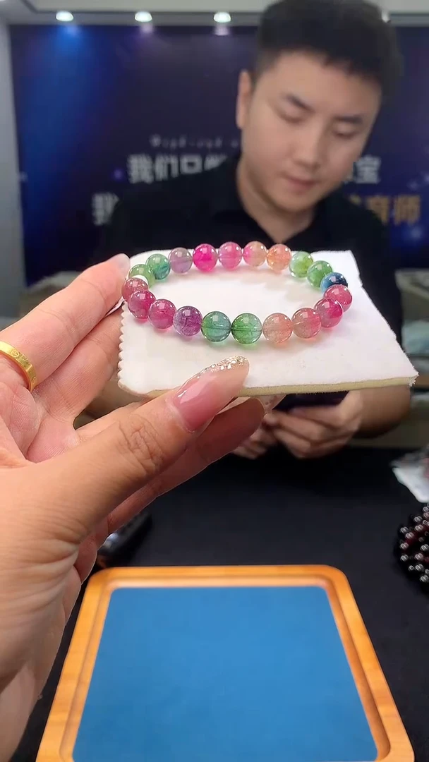 手链未镶嵌碧玺SSSS级西瓜碧玺单圈9x