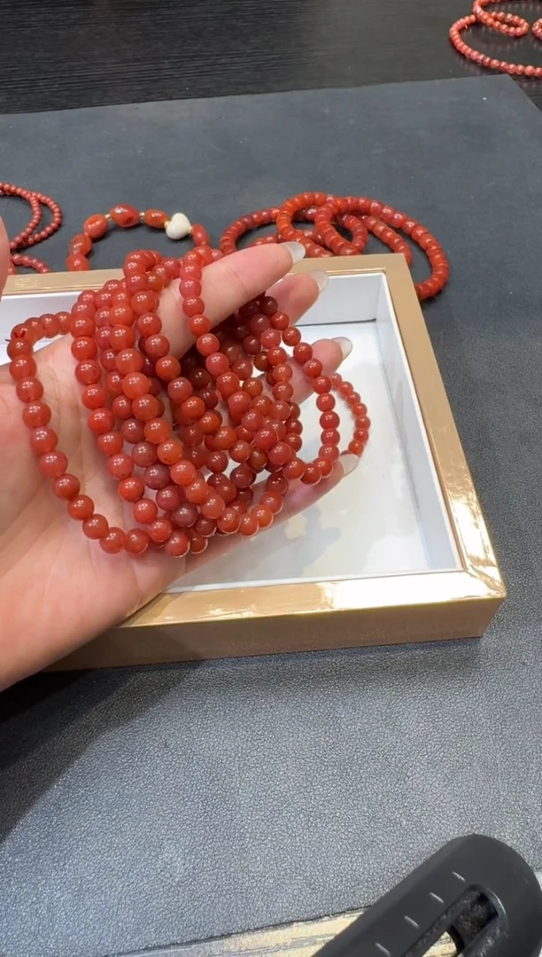 南红玛瑙手串未镶嵌S0627-S1008-211多样性一件