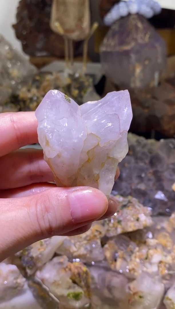 未镶嵌珠宝半成品水晶30号104g资料库+权杖四川超七花园水晶