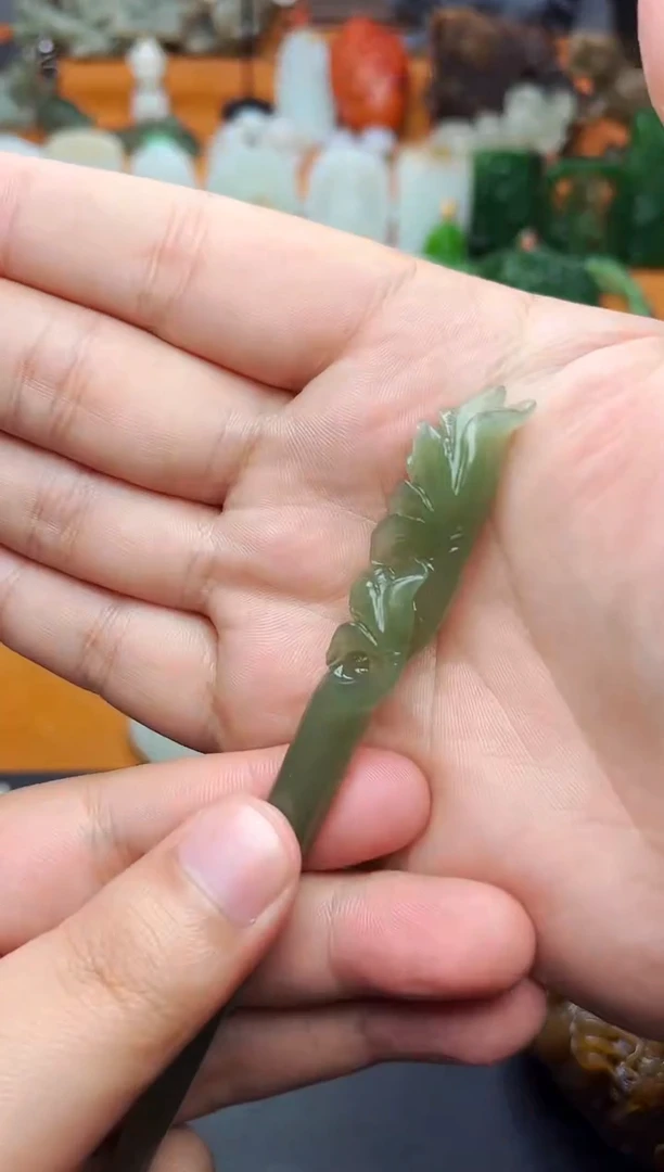 【闪购商品】和田玉发饰未镶嵌发簪01