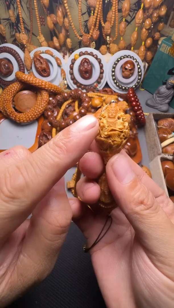 手串橄榄核九龙关公脖挂