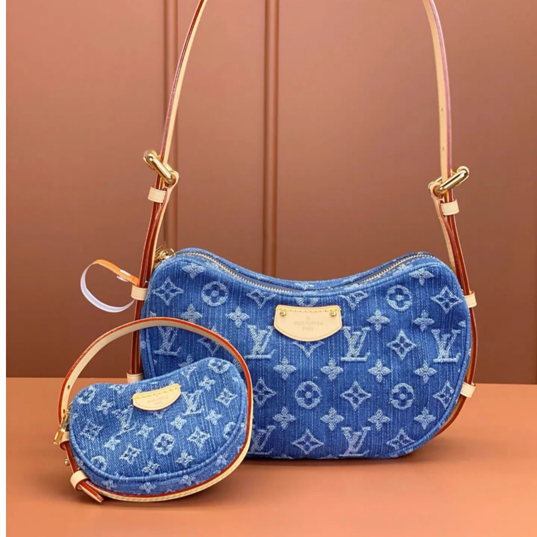 99新 LouisVuitton/路易威登 LV 牛仔豌豆包