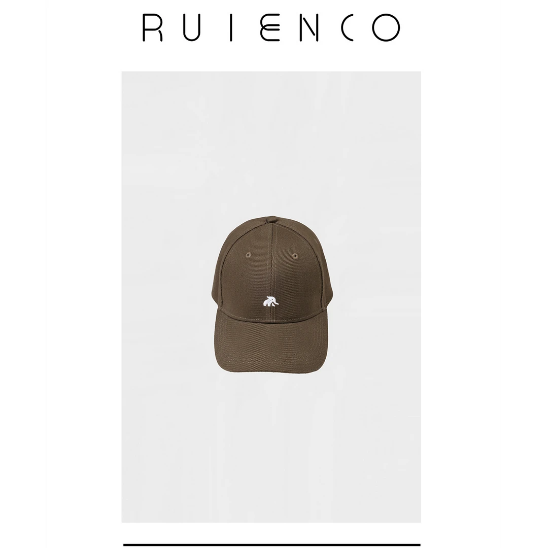 RuienCo. 小象棒球帽 100棉高密斜纹千针刺绣可调节帽围帽子