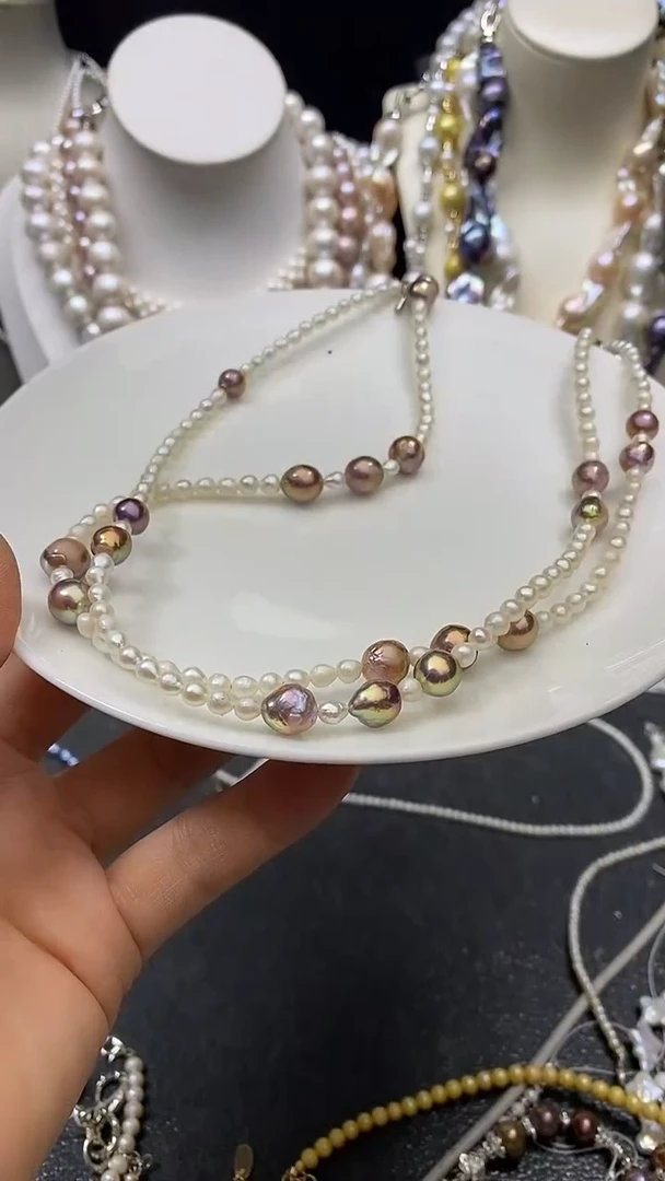 颈饰未镶嵌淡水珍珠多人