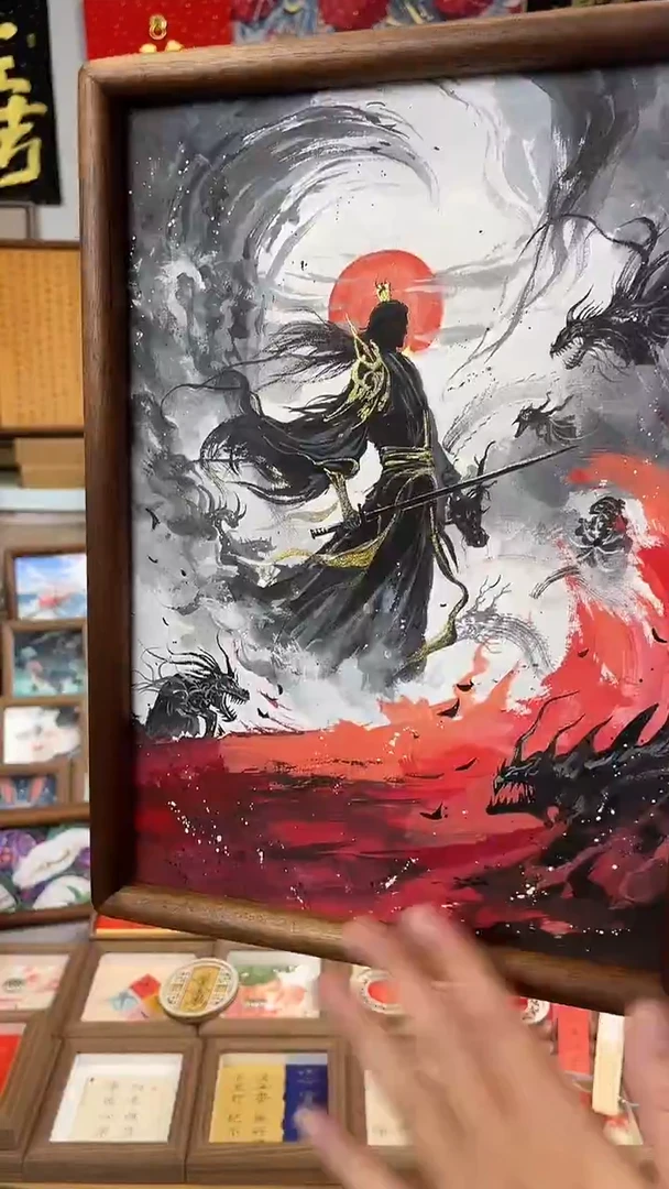 国画纯手绘书法绘画作品