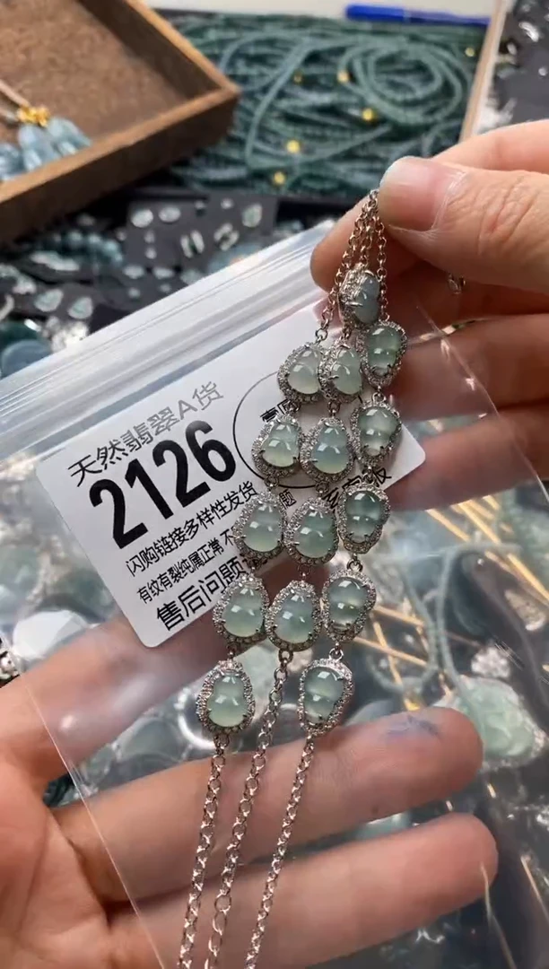 【闪购商品】翡翠颈饰未镶嵌多样性发其一2126