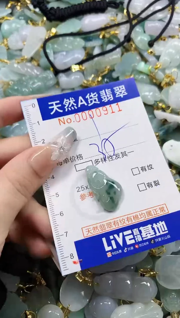 颈饰未镶嵌翡翠天然A货翡翠