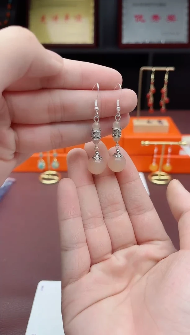 未镶嵌耳饰玛瑙/玉髓338