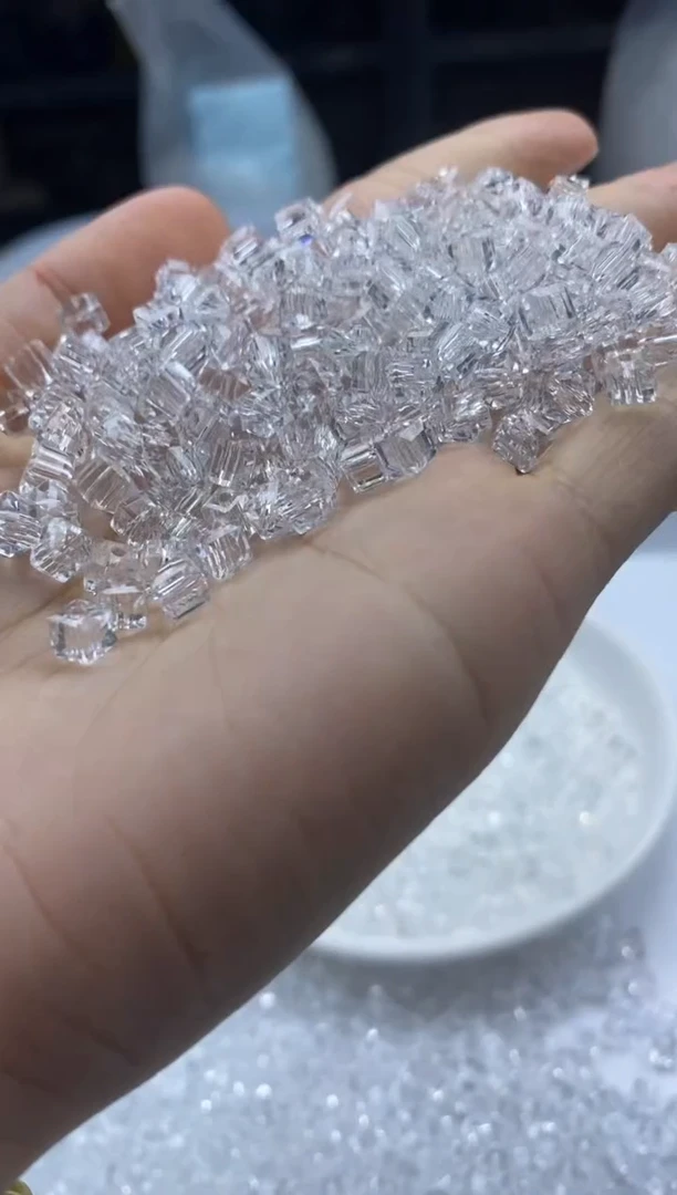 未镶嵌颈饰水晶w2174白水晶小方块4mm*50颗