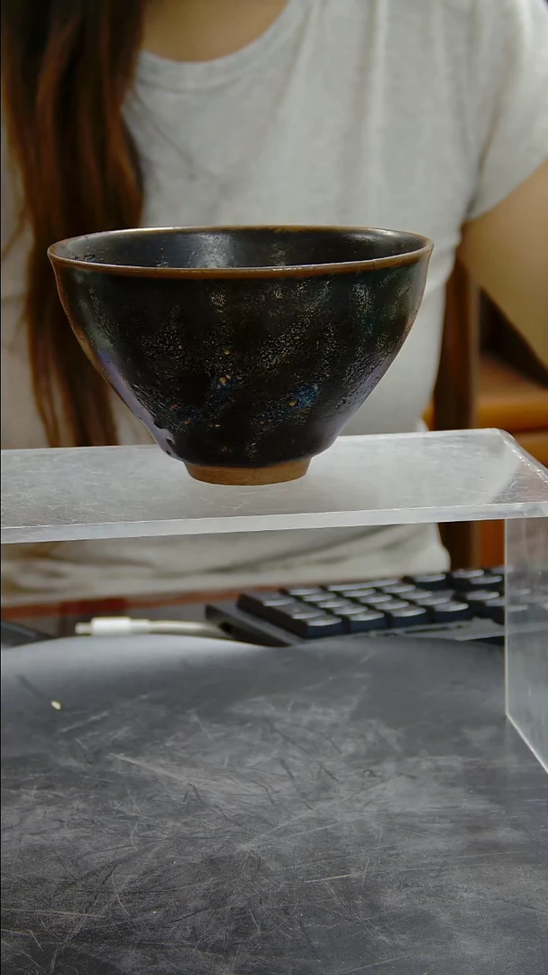 碗吉州窑鸡心盏瓷器