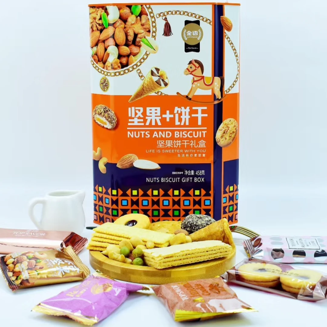 金语坚果饼干礼盒458g*1盒