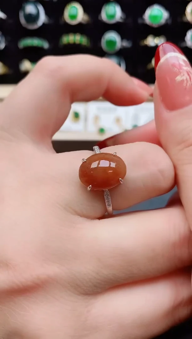 【闪购商品】翡翠戒指银S925镶嵌12121