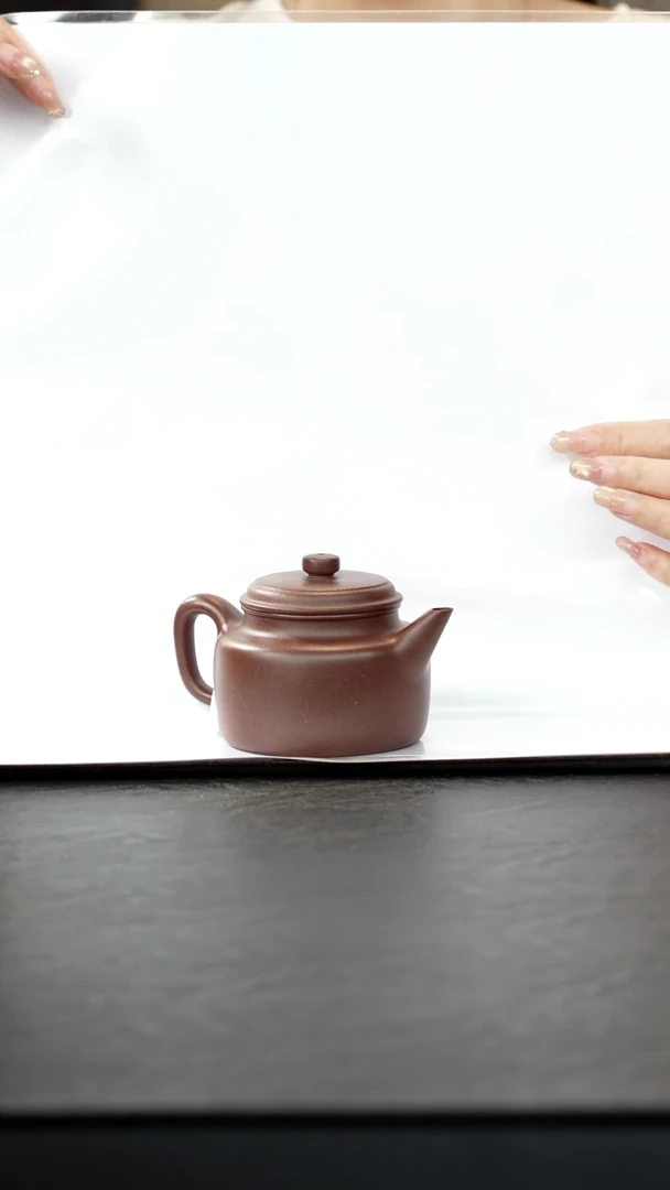 茶壶紫砂老紫泥剑流德钟180cc