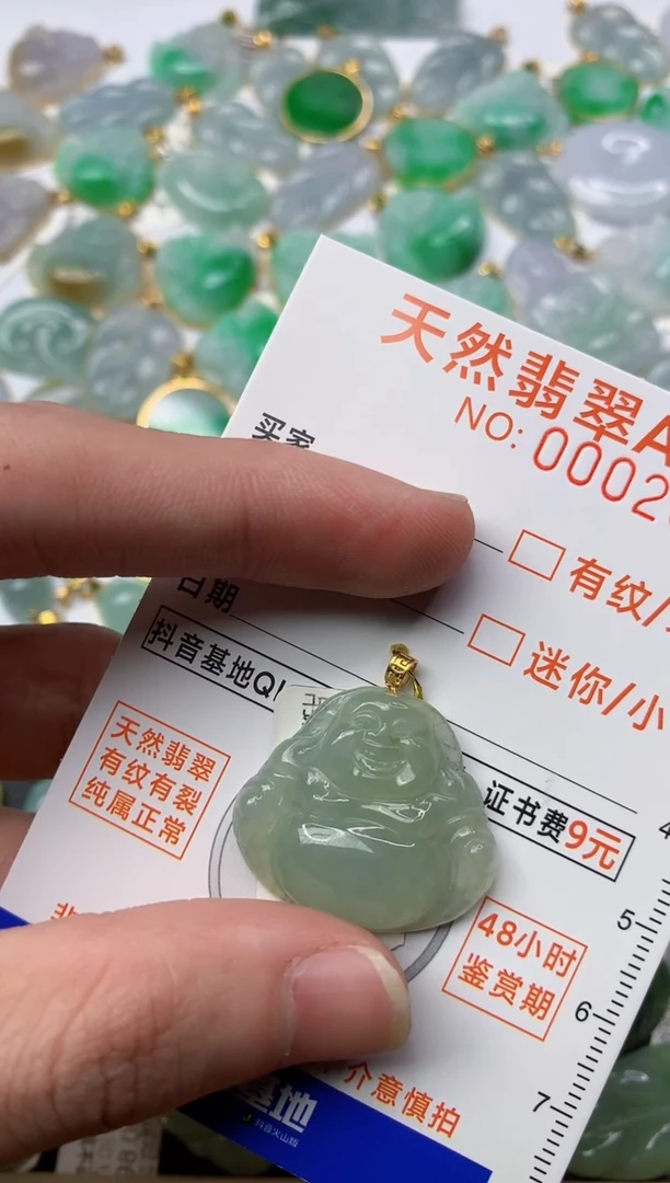 【闪购商品】翡翠颈饰18K金镶嵌4.........