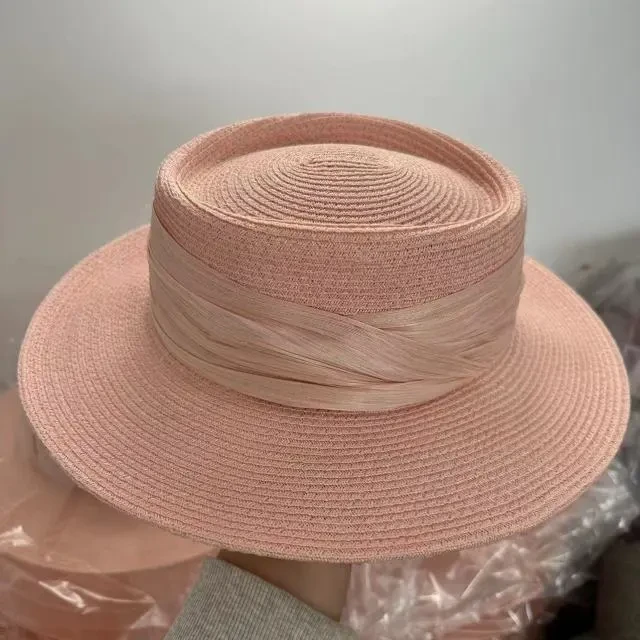 雪雪1164 56-58cm三分草包边编织百搭男女可戴礼帽