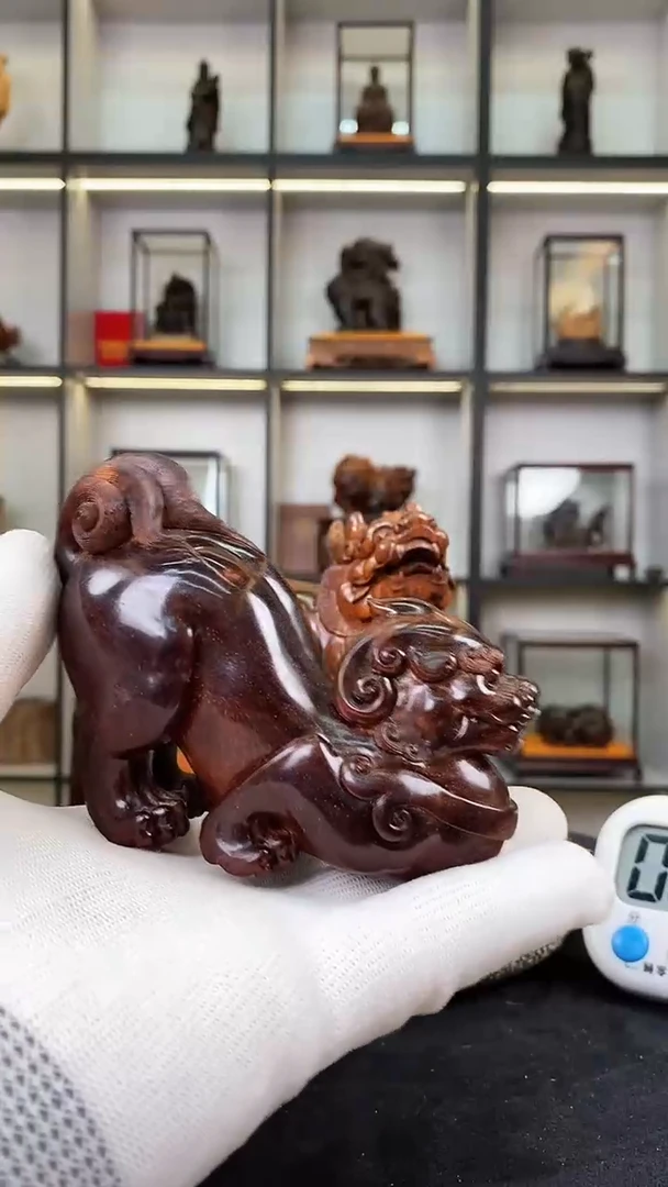 【闪购商品】小叶紫檀把件貔貅  貔貅