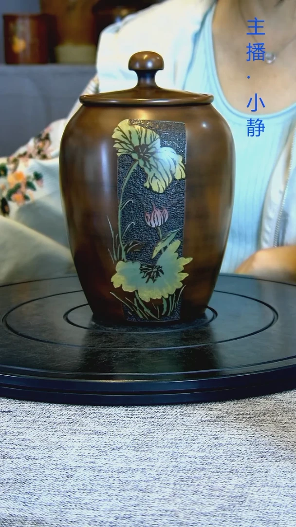 全手工紫陶茶罐精磨微瑕疵076