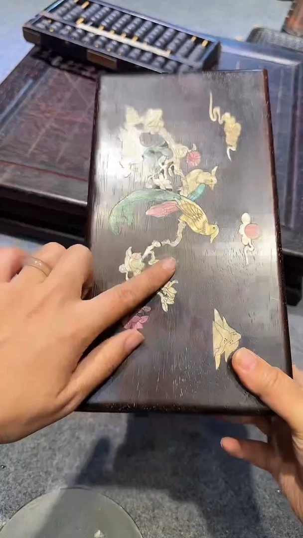 香榧木紫檀拆件雕刻板以直播间实物为准微瑕老物件